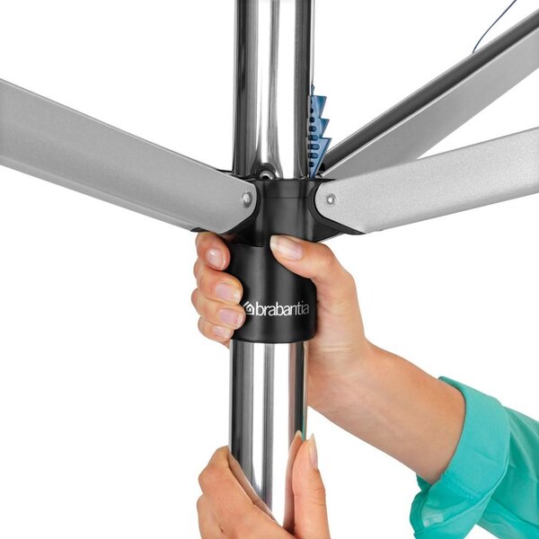 Brabantia Rotary Topspinner Kerti Ruhaszárító 50m, UV-álló, Forgatható, , Metál Szürke - 310805