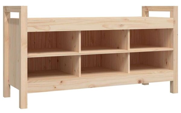 VidaXL tömör fenyőfa előszoba pad 110 x 40 x 60 cm