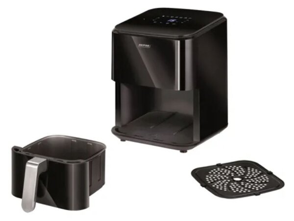 MPM MFR-11 1400W 4.5L Forrólevegős sütő fekete
