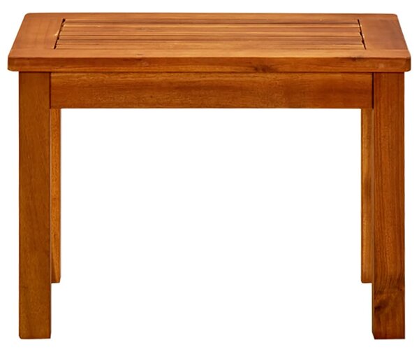 VidaXL tömör akácfa kerti dohányzóasztal 50 x 35 x 36 cm