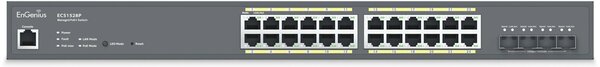 EnGenius ECS1528P hálózati kapcsoló Vezérelt L2+ Gigabit Ethernet (10/100/1000) Ethernet-áramellátás (PoE) támogatása Szürke