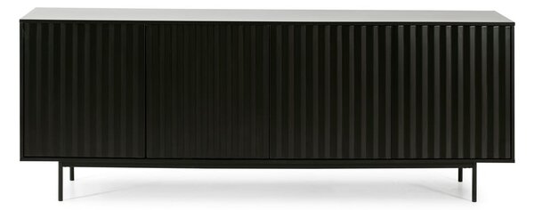 Fekete alacsony komód 211x80 cm Sierra – Teulat