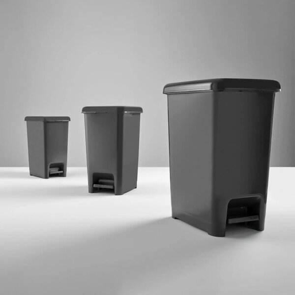 Pedálos slim szemetes kuka 40 L-es (antracit színben)