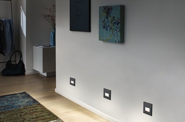 Paulmann Wand EBL Edge LED-es fali beépíthető lámpa LED 1.40 W Fekete (matt) (93094)
