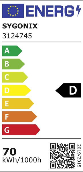 Sygonix LED-es mennyezeti lámpa LED LED EEK: D (A - G) 70 W Fehér (SY-6249490)