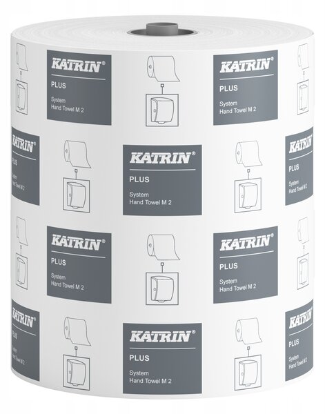 Katrin Kéztörlő 2 rétegű tekercses átmérő: 19 cm perforáció nélküli 6 tekercs/karton System _ fehér (97449)