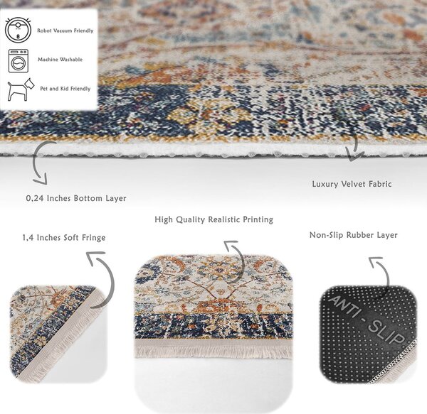 Bézs futószőnyeg 80x200 cm – Mila Home