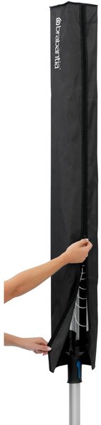 BRABANTIA Rotary Covers Premium prémium minőségű időjárásálló védőzsák kerti ruhaszárító állványokhoz. H=1600mm. teljes hosszában cipzárral ellátva. fekete - 420405