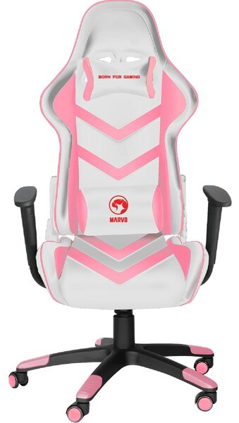 Marvo CH-106 PK Gamer szék Rózsaszín 150kg