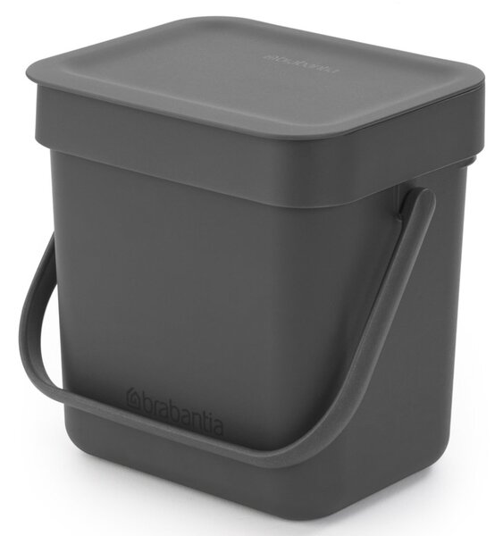 Brabantia Sort & Go 3 literes műanyag szemetes - Szürke