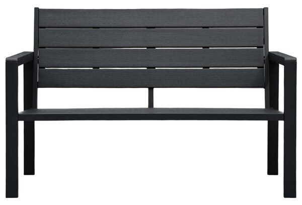 VidaXL fekete fautánzatú HDPE kerti pad 120 cm