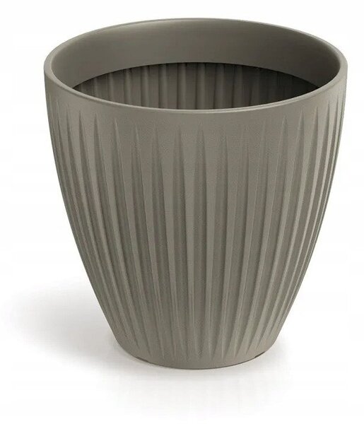 Maceta Latia Round Midl Ø40x40 Mocca