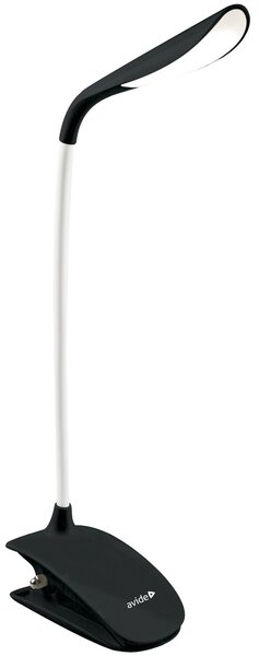 Avide csiptethető LED asztali lámpa fekete (ABLDL-CLIP-1.5W-BL)