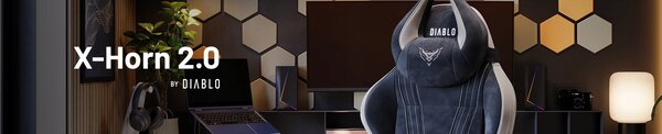 Diablo Chairs X-Horn 2.0 Gamer Szék Normal Size Szövetes Camel Black