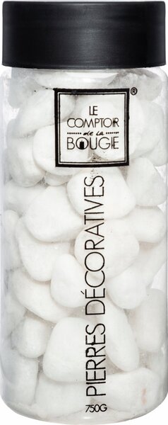 Piedras Deco Tamaño Medio Blancas 750g
