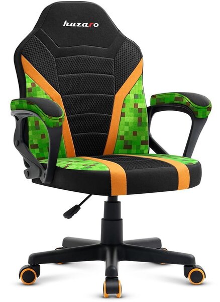 Huzaro Ranger 1.0 Gyermek Gamer szék - Fekete/Zöld/Narancssárga