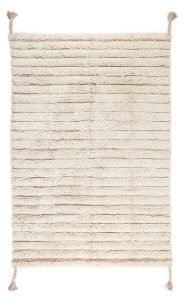 Krémszínű-világosbarna mosható szőnyeg 100x150 cm Dalia – Nattiot