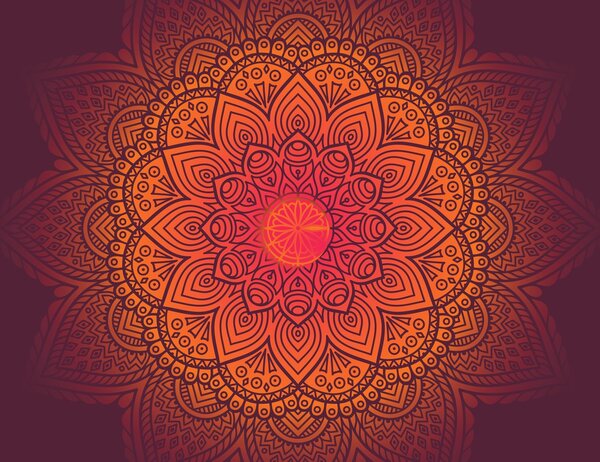 Fotótapéta - Mandala, sötét (147x102 cm)