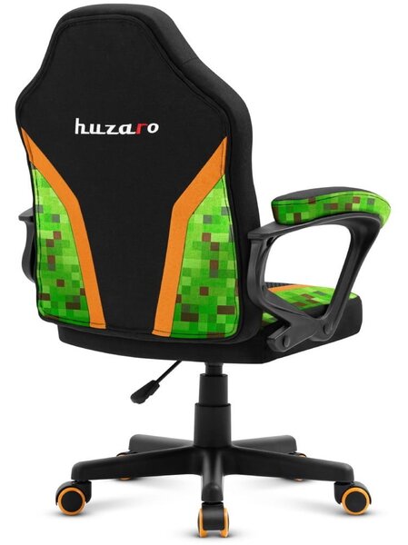 Huzaro Ranger 1.0 Gyermek Gamer szék - Fekete/Zöld/Narancssárga