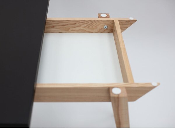 Bővíthető étkezőasztal fehér asztallappal 65x90 cm Envelope – Ragaba