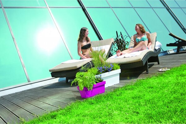 Jardinera Mod. Lofly Jardinera 600. 58x25,7x22,4 Cm. Gris