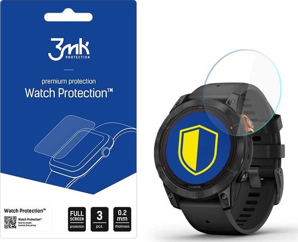 3mk Óra kijelző védőfólia FlexibleGlass hibrid üvegfólia 7H Garmin Fenix 7 Pro Solar
