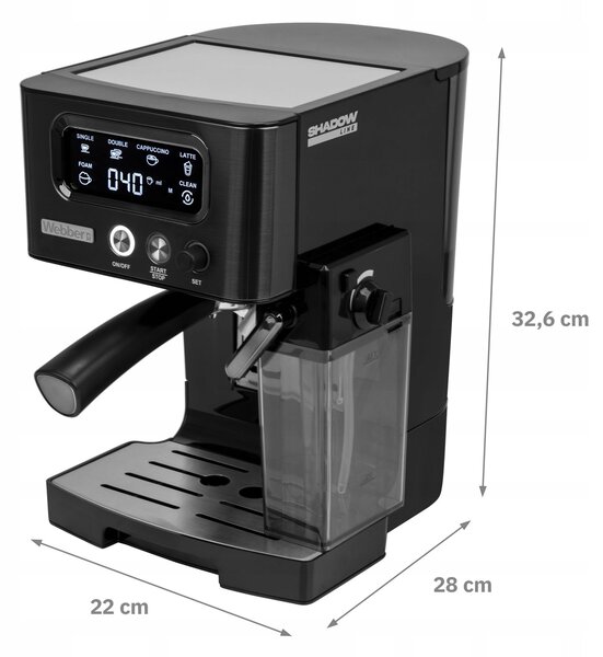 Webber M5 félautomatikus karos espresszo kávéfőző 15 bar