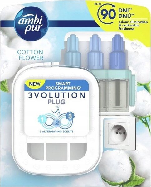 Ambi Pur Légfrissítő elektromos kezdőcsomag 20 ml 3 Volution Cotton Flower (7520)