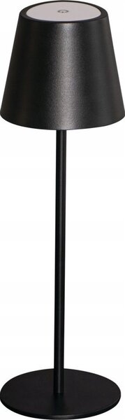 Kanlux Hordozható, Asztali Lámpa - Szabályozható Fényerő, Elem/Akku, USB, LED 165 lm, 3000K IP54, Fekete