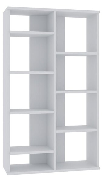 Fehér könyvespolc 72x124 cm Keota – Kalune Design