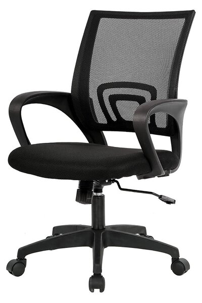 Karfás irodai forgószék fekete