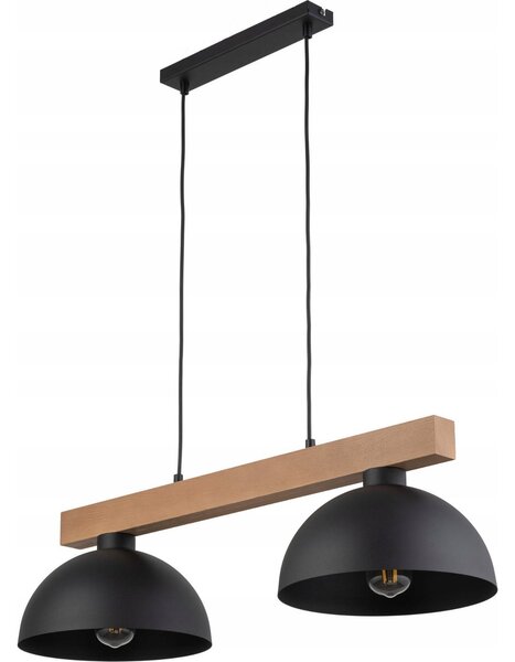 TK Lighting Oslo Egyágú függesztett lámpa - Cserélhető Fényforrás , Fekete