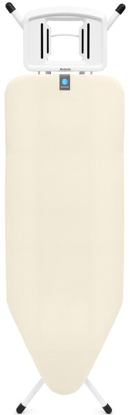 Brabantia Solid Steam Iron Rest vasalódeszka 1240x450mm - C méret, fix vasalótámasz, D=22mm fehér váz, ekrü huzat - 238840