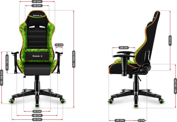 Huzaro Ranger 6.0 Pixel Mesh Gamer Szék Gyerekeknek