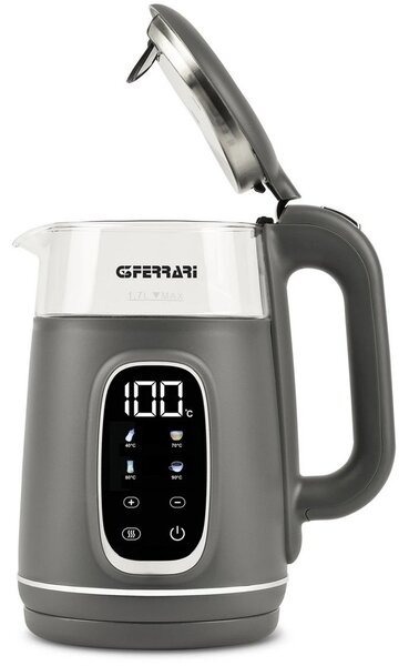G3FERRARI G10224 Tisaniere Glass Vízforraló 2200W 1.7L Szürke