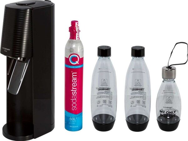 SodaStream Terra szódakészítő szett fekete, 3 palackkal