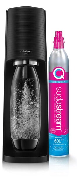 SodaStream Terra szódakészítő szett fekete, 3 palackkal