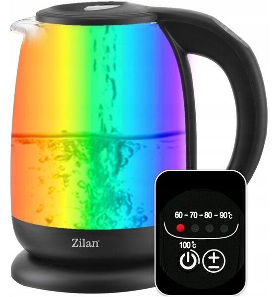 Zilan ZLN 3956 elektromos vízforraló 2200W 1.7L temperaturavezérléssel