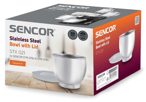 Sencor STX 021 Keverőtál rozsdamentes acél 4,0 literes