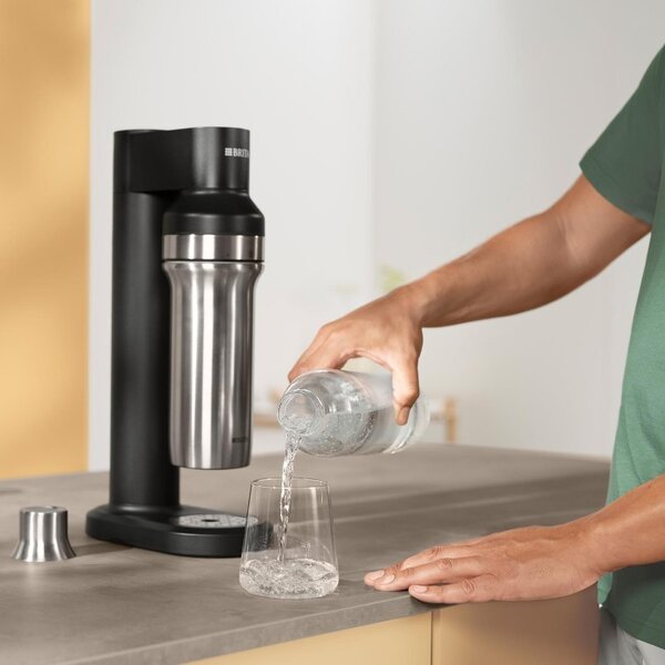 Brita sodaTRIO Szódagép 2 palackkal és CO2 patronnal - Fekete