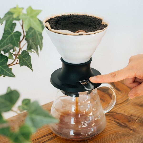 Hario Hario - Zestaw Immersion Switch - dripper ceramiczny V60-02 + filtry
