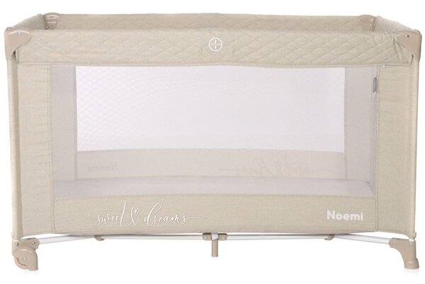 LORELLI Noemi 1 fix utazóágy - Fog Beige Star