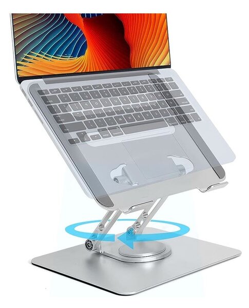 BlackBird notebook állvány 360 fokban forgatható alumínium ezüst (BH1479)