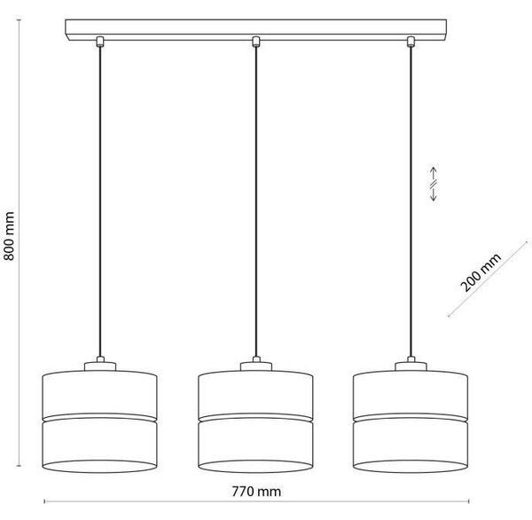 TK Lighting Eco Általános mennyezeti lámpa - Cserélhető Fényforrás , Bézs