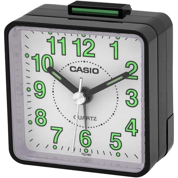 CASIO TQ-140-1BEF Asztali analóg ébresztőóra - Fekete