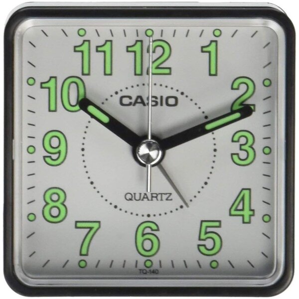 CASIO TQ-140-1BEF Asztali analóg ébresztőóra - Fekete