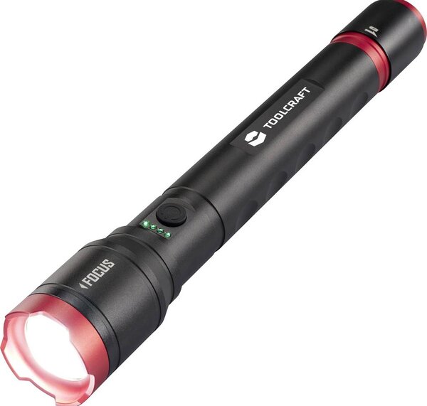 TOOLCRAFT Kézilámpa Li-ion akkuk, vagy elemes működés Állítható, Beállítható pontnagyság, Stroboszkóp üzemmóddal, USB csatlakozóval 5000 lm 3.5 óra 691 g (TO-9927687)