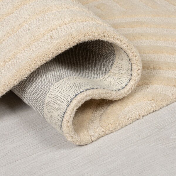 Zen Garden bézs gyapjú szőnyeg, 120 x 170 cm - Flair Rugs