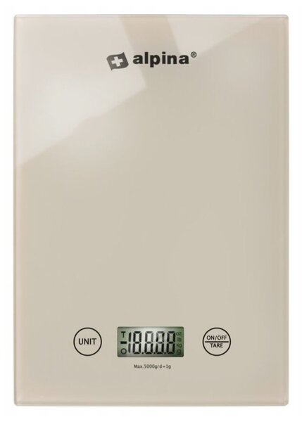 Konyhai mérleg 5kg 22x15,5x1,8cm 474gr GL CB Alpina