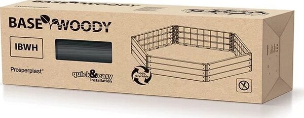 Magaságyás Prosperplast BASE WOODY antracit 148 cm